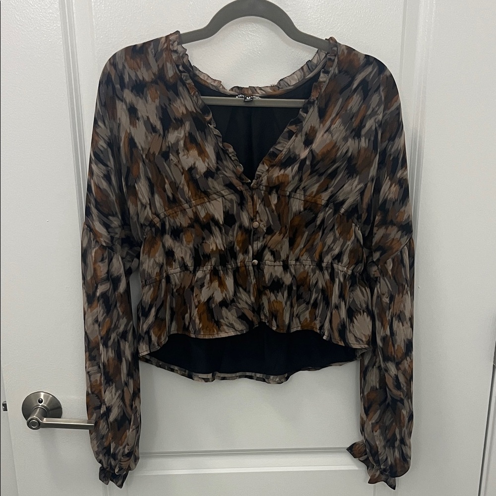 Steve Madden Multicolor Patterned Blouse